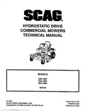 Scag Power Equipment SSZ-18KH Technical Manual