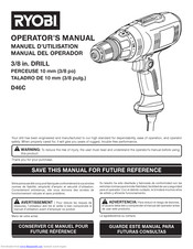 Ryobi D46C Operator's Manual
