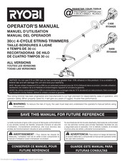 Ryobi RY34425, RY34445 Operator's Manual