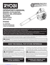 Ryobi RY09465 Operator's Manual
