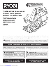 Ryobi CS120L Operator's Manual