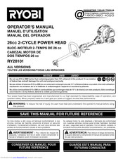 Ryobi RY28101 Operator's Manual