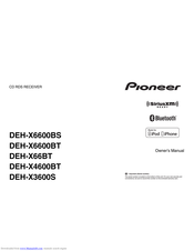 Pioneer DEH-X6600BS Owner's Manual