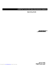 Bose Lifestyle 35 Operating Manual
