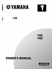 Yamaha F30Z Owner's Manual