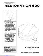 Pro-Form RESTORATION 600 User Manual