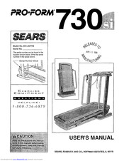 Proform SEARS 730si User Manual