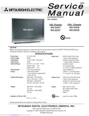 Mitsubishi WD-52528 Service Manual