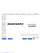 Marantz M-CR510 Owner's Manual