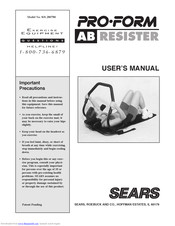 Proform AB RESISTER User Manual