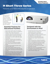 NEC NP-M352WS Brochure & Specs