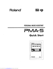 Roland PMA-5 Quick Start Manual