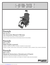 Sunrise Medical Quickie Freestyle M11 User Instruction Manual & Warranty