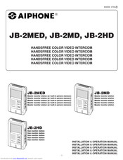 Aiphone JB-2MD Installation & Operation Manual