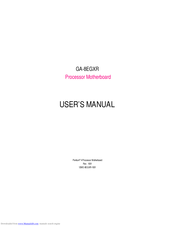 Gigabyte GA-8EGXR+ Series User Manual