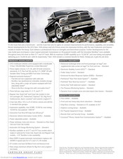 Chrysler 2012 RAM 1500 Specfications