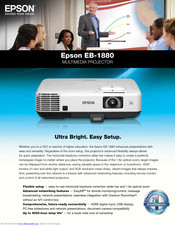 Epson EB-1880 Specifications