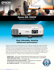 Epson EB-1850W Specifications