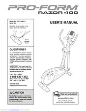Pro-Form RAZOR 400 User Manual