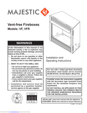 Majestic VFR36C Installation And Operating Instructions Manual