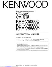 Kenwood VR-605 Instruction Manual