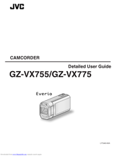 JVC Everio GZ-VX775 Detailed User Manual