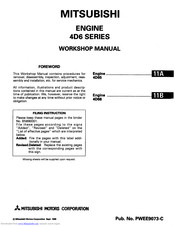 Mitsubishi 4D65 Workshop Manual