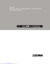 EAW UX3600 Owner's Manual