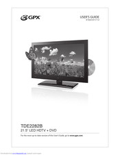 GPX TDE2282B User Manual