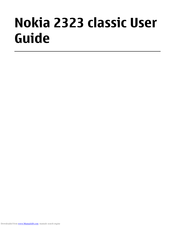 Nokia 2323 CLASSIC RM-543 User Manual