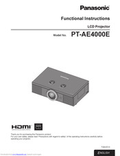 Panasonic PT-AE4000E Functional Instructions