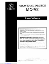 Roland HP 900 Owner's Manual