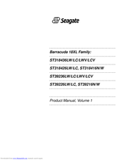 Seagate Barracuda 18XL ST318436LW Product Manual