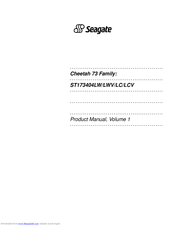 Seagate Cheetah 73 ST173404LCV Product Manual