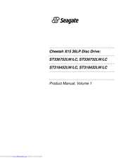 Seagate Cheetah X15 36LP ST336732LW Product Manual