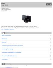 Sony Cyber-shot DSC-QX100 Help Manual