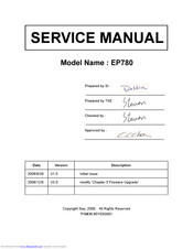 Optoma EP780 Service Manual