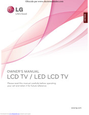 LG 26LE3310-ZB Owner's Manual