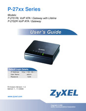 ZyXEL Communications P-2701RL User Manual