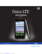 Zte Unico LTE Z930L Manual