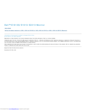 Dell E2213 User Manual