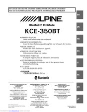 Alpine KCE-350BT Owner's Manual