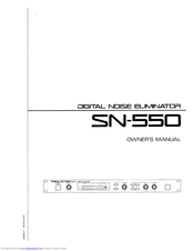 Roland SN-550 Owner's Manual