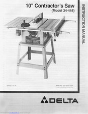 Delta 34-444 Instruction Manual