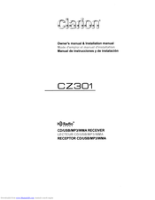 Clarion CZ301 Owner's Manual & Installation Manual