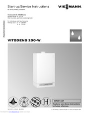 Viessmann Vitodens 200-W WB2B 19 Start-Up/Service Instructions