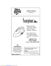 Dirt Devil Scorpion Owner's Manual