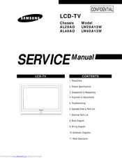 Samsung LW40A13W Service Manual