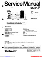 Technics ST-HD55 Service Manual