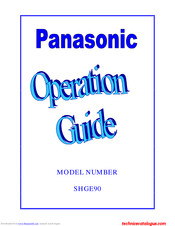 Technics SH-GE90 Operation Manual